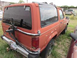 1985 Ford Bronco Maroon