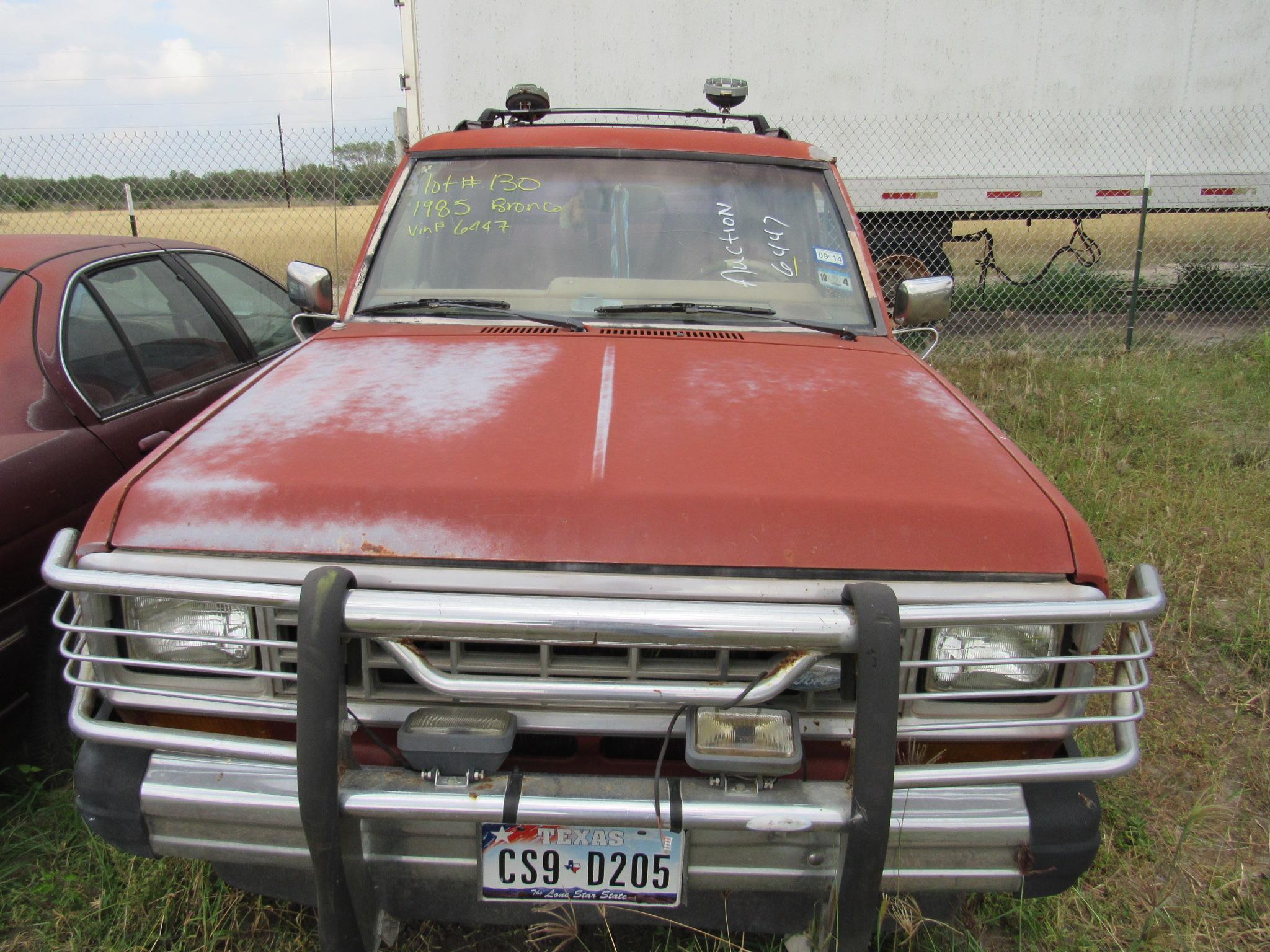 1985 Ford Bronco Maroon