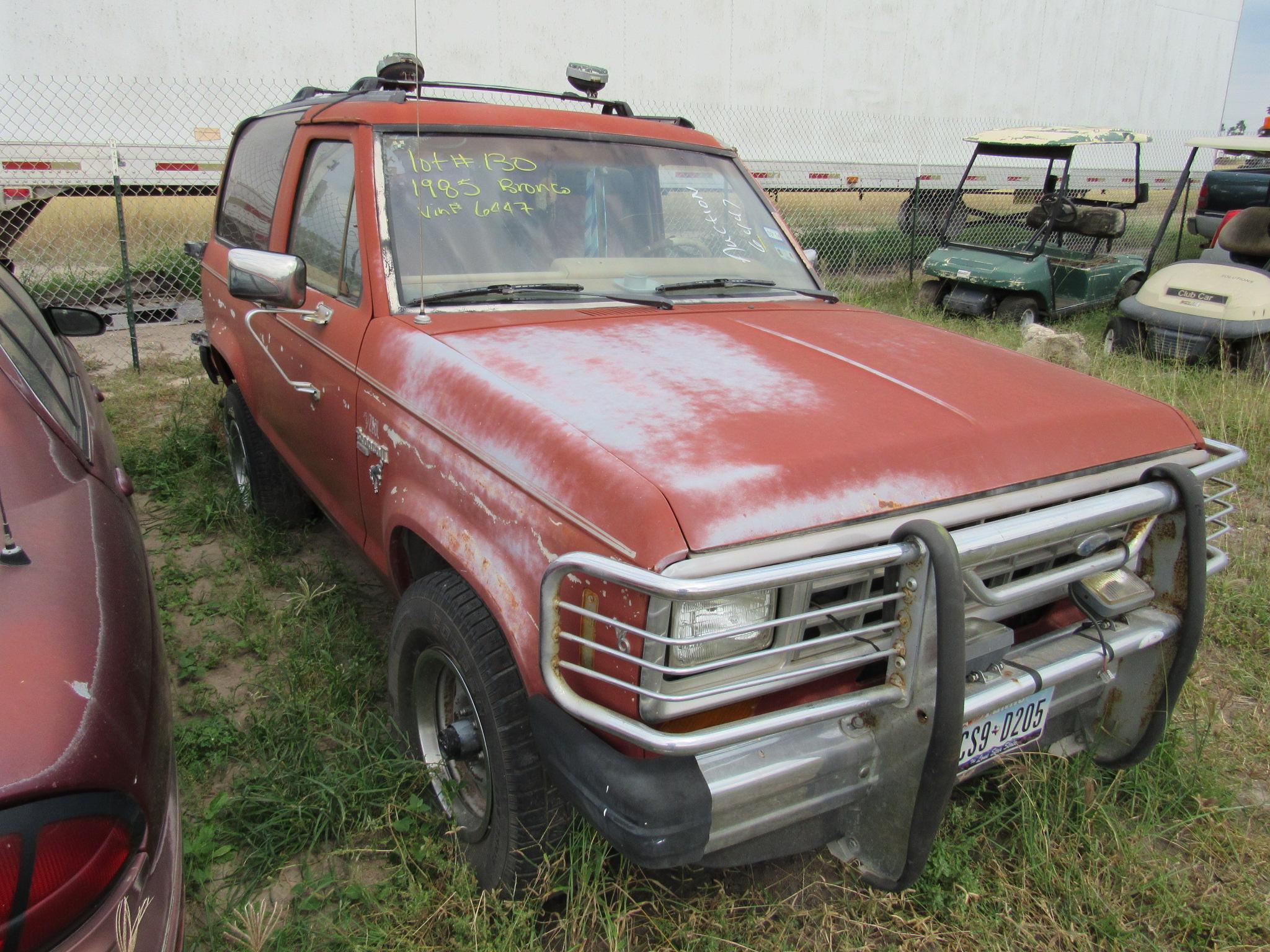 1985 Ford Bronco Maroon