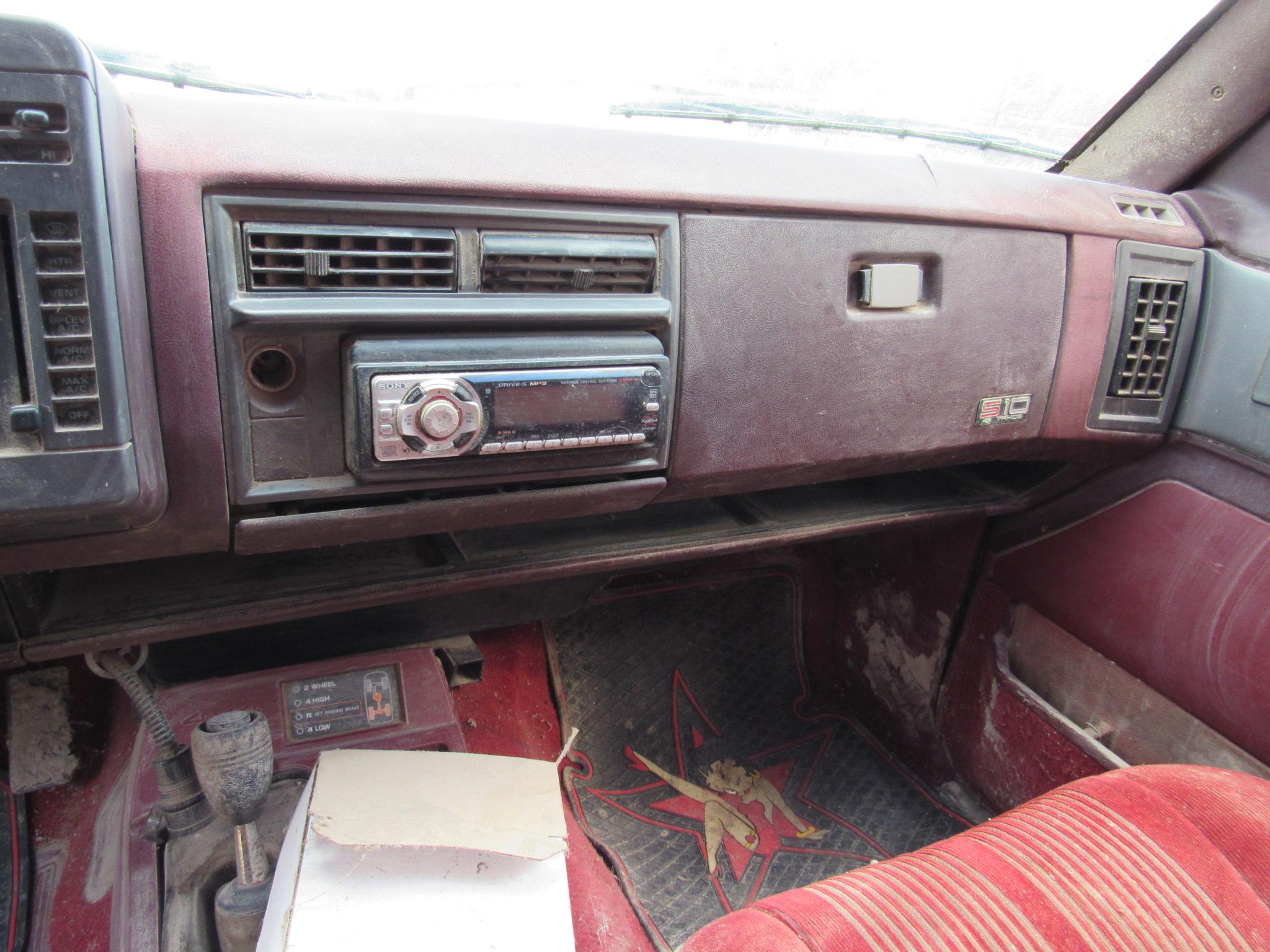 1991 Chevy S10 Maroon