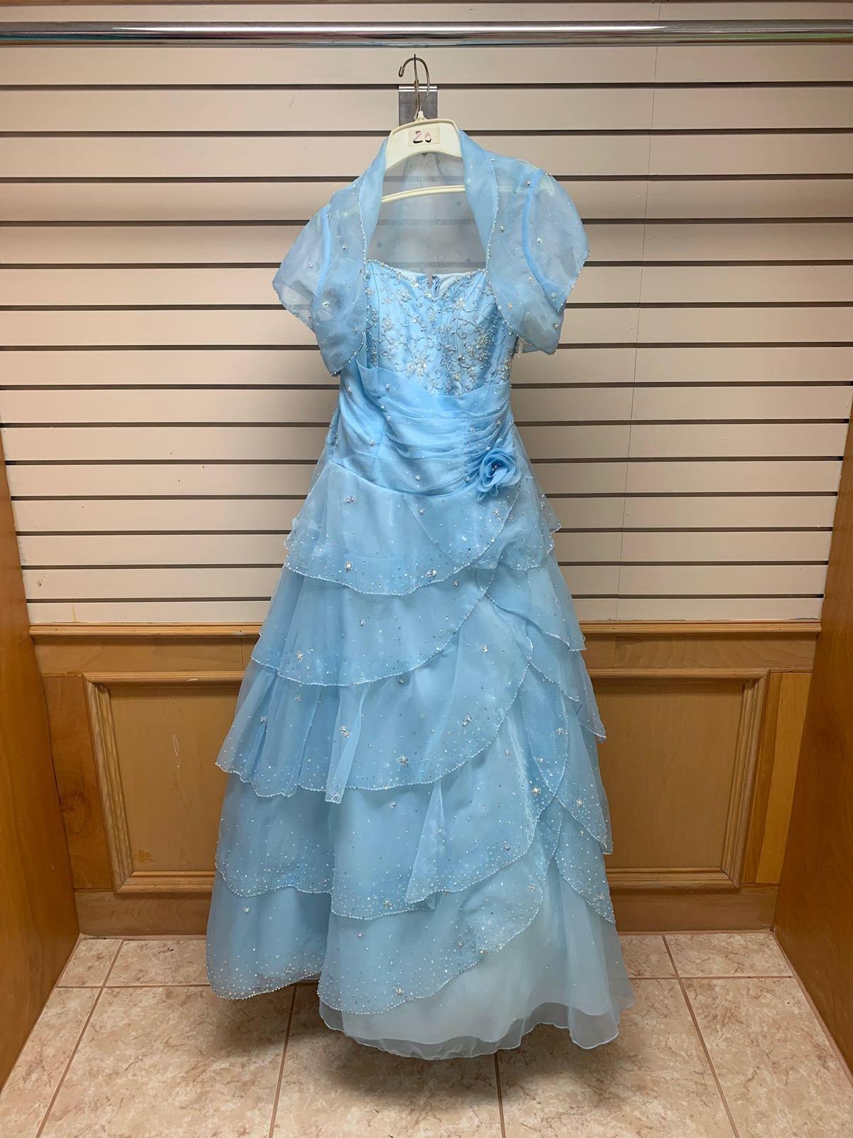 DLSC Baby Blue Dress, Size 14