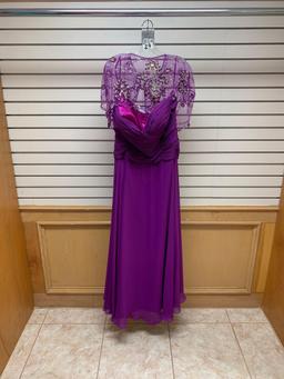 Poly USA 6802 Purple Dress, Size 4XL