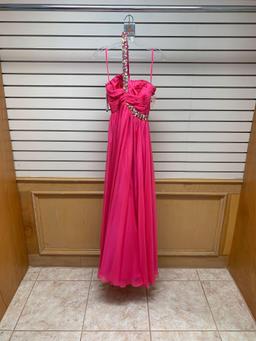 Poly USA 6798 Fushia/Pink Dress, Size L