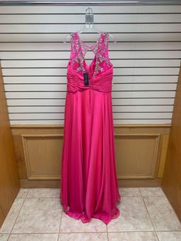 Poly USA 6950 Pink Dress, Size 3XL