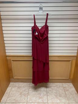 Poly USA 2898 Maroon Dress, Size 5XL