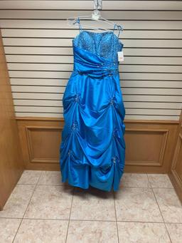 Mori Lee 5782 Turquoise Dress, Size 12