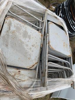 Stack of Folding Chairs