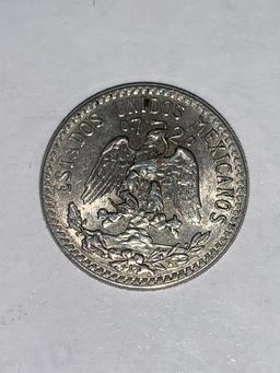 20 cent silver coins from Mexico, used to make a bracelet