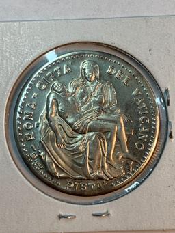 Silver Papa coin, Roma - Citta del Vaticano...