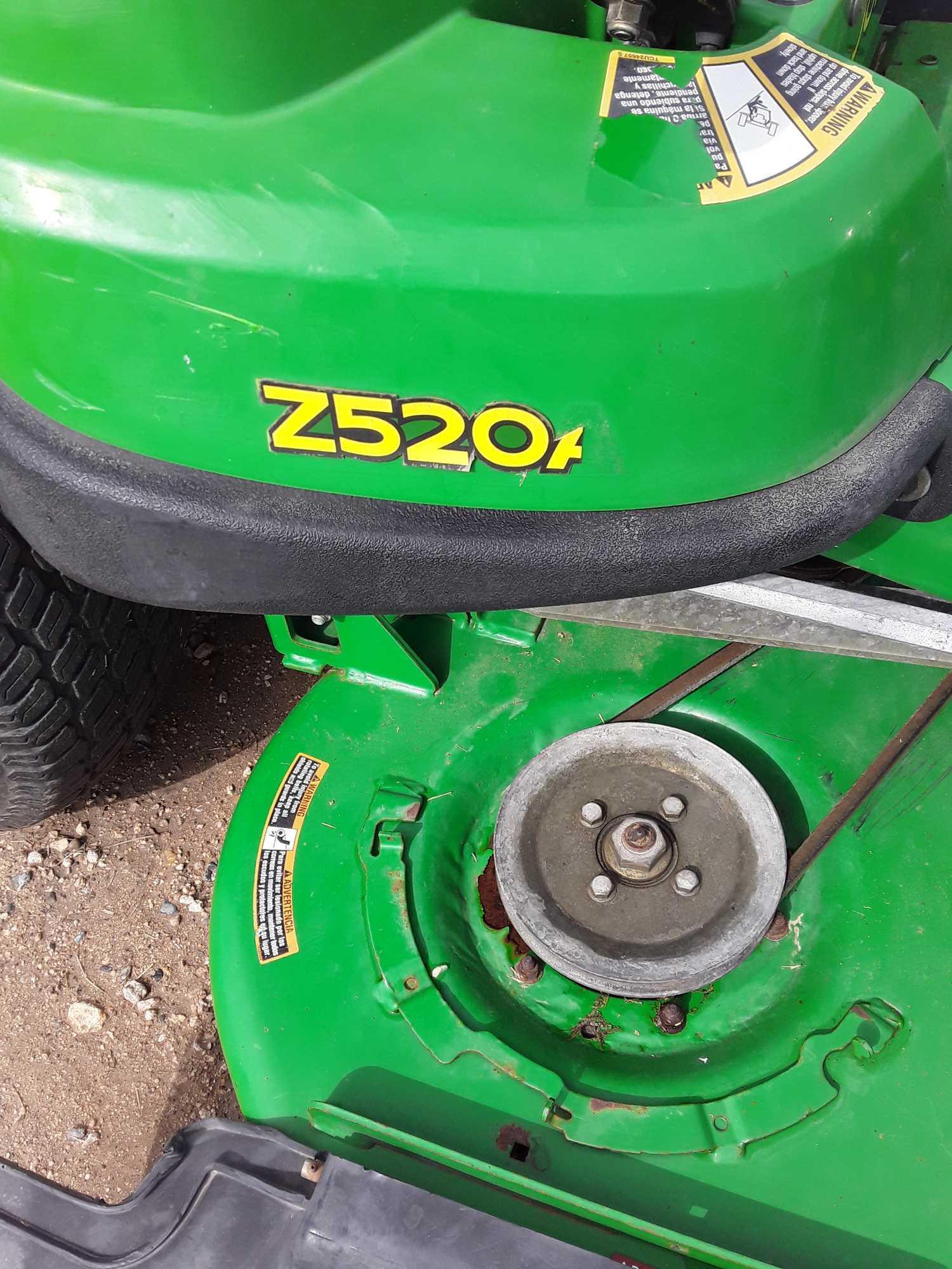 Z520A JD Zero Turn Mower, 25hp 60" Deck, Srl# TC520AE011013