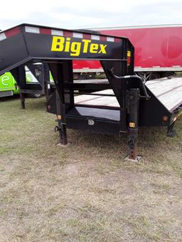 2019 Bigtex 25GN-HD Gooseneck Tandem Dual Axle Flatbed Trailer