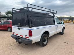 2003 Ford F-250 Pickup Truck, VIN # 1FTNF20L83ED80383