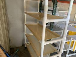 PVC shelf cart