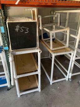 PVC carts and shelves