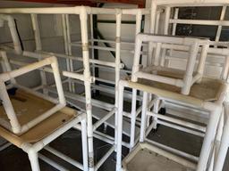 PVC carts and shelves