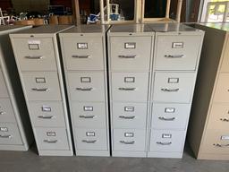 (4) metal filing cabinets