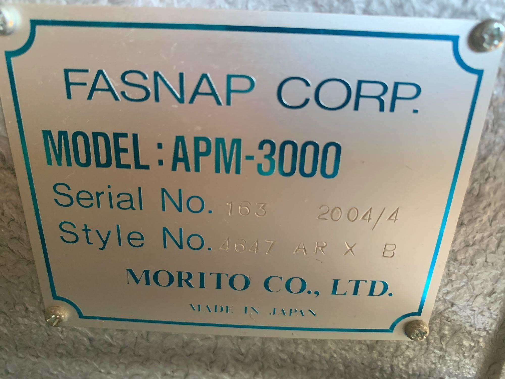 FASNAP Hitachi Fasterner Machine, Model: APM-3000