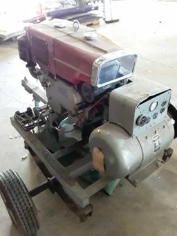 Wince Generator with Diesel Engine on Wheels