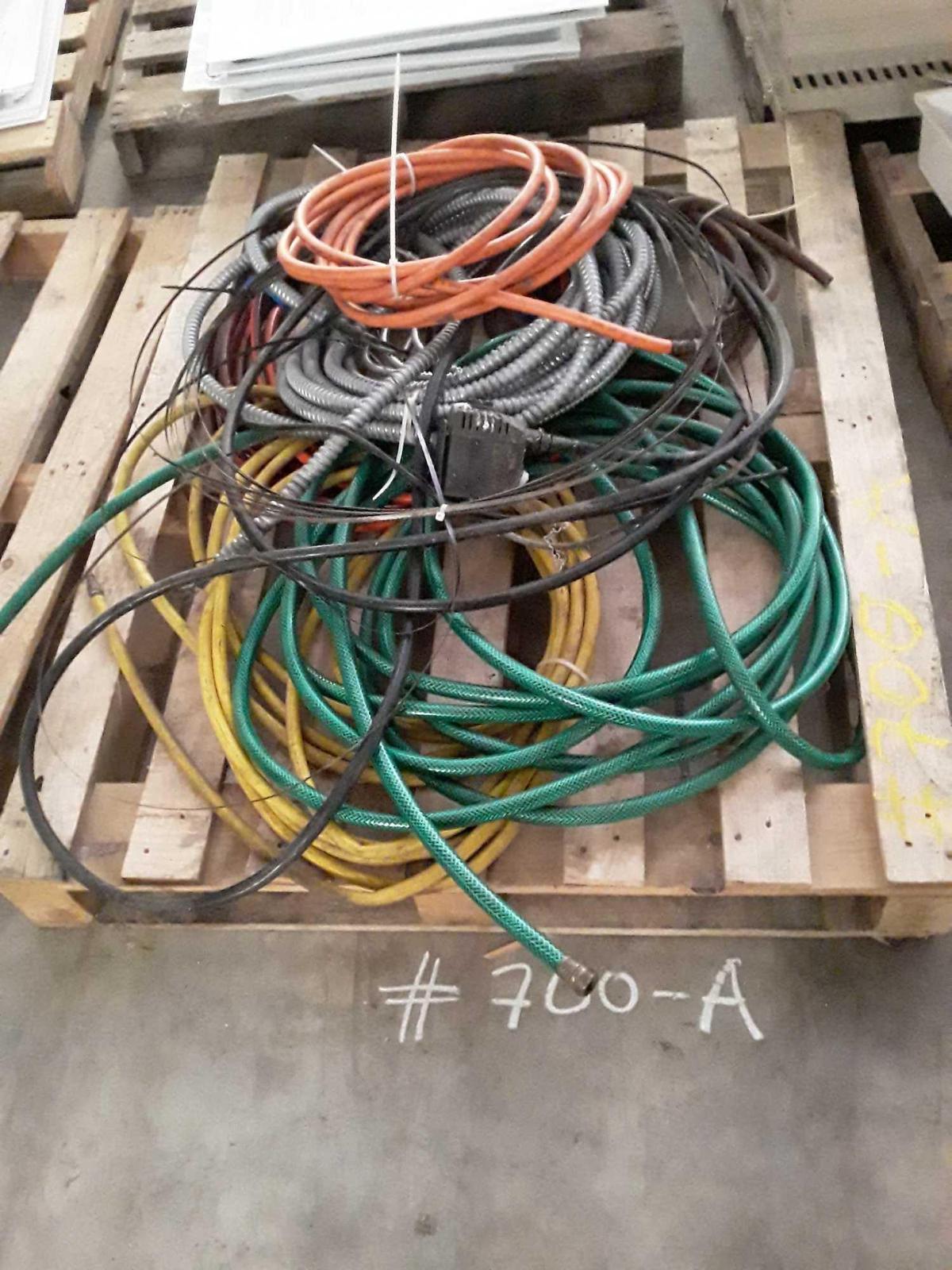 Pallet with Cables and Hoses