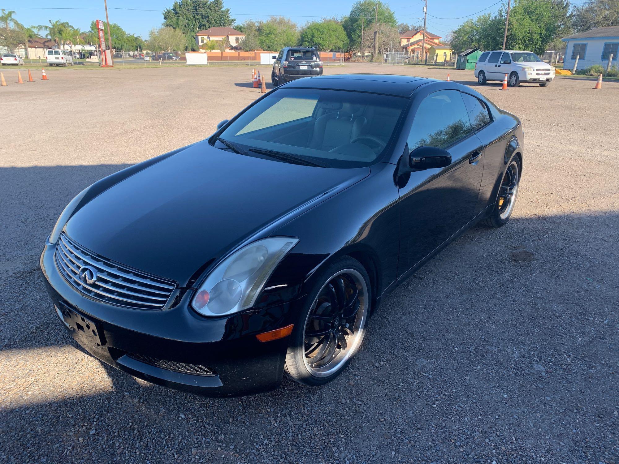 2004 Infiniti G35 Passenger Car, VIN#JNKCV54E24M825813(TEXAS TITLE, REBUILT SALVAGE-DAMAGED