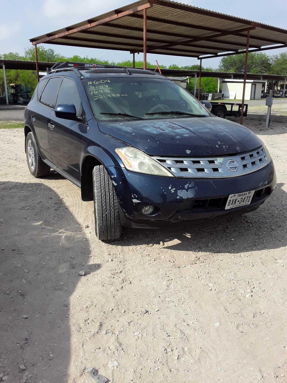 2004 Nissan Murano Multipurpose Vehicle (MPV), VIN # JN8AZ08T94W211648