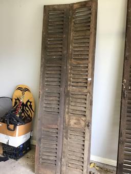 Wooden Shutter Panel Doors