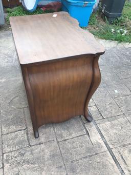 Wooden End Table with 3 Drawers