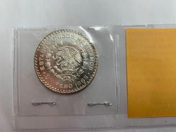 1965 Old Mexican Silver Dollar Minted from Silver