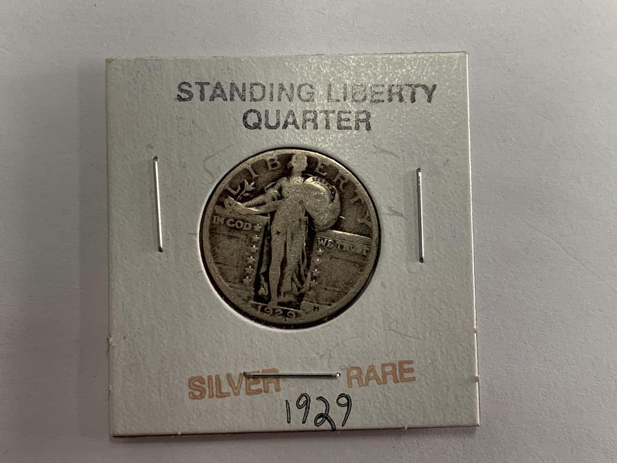 Silver rare 1929 Standing Liberty Quarter