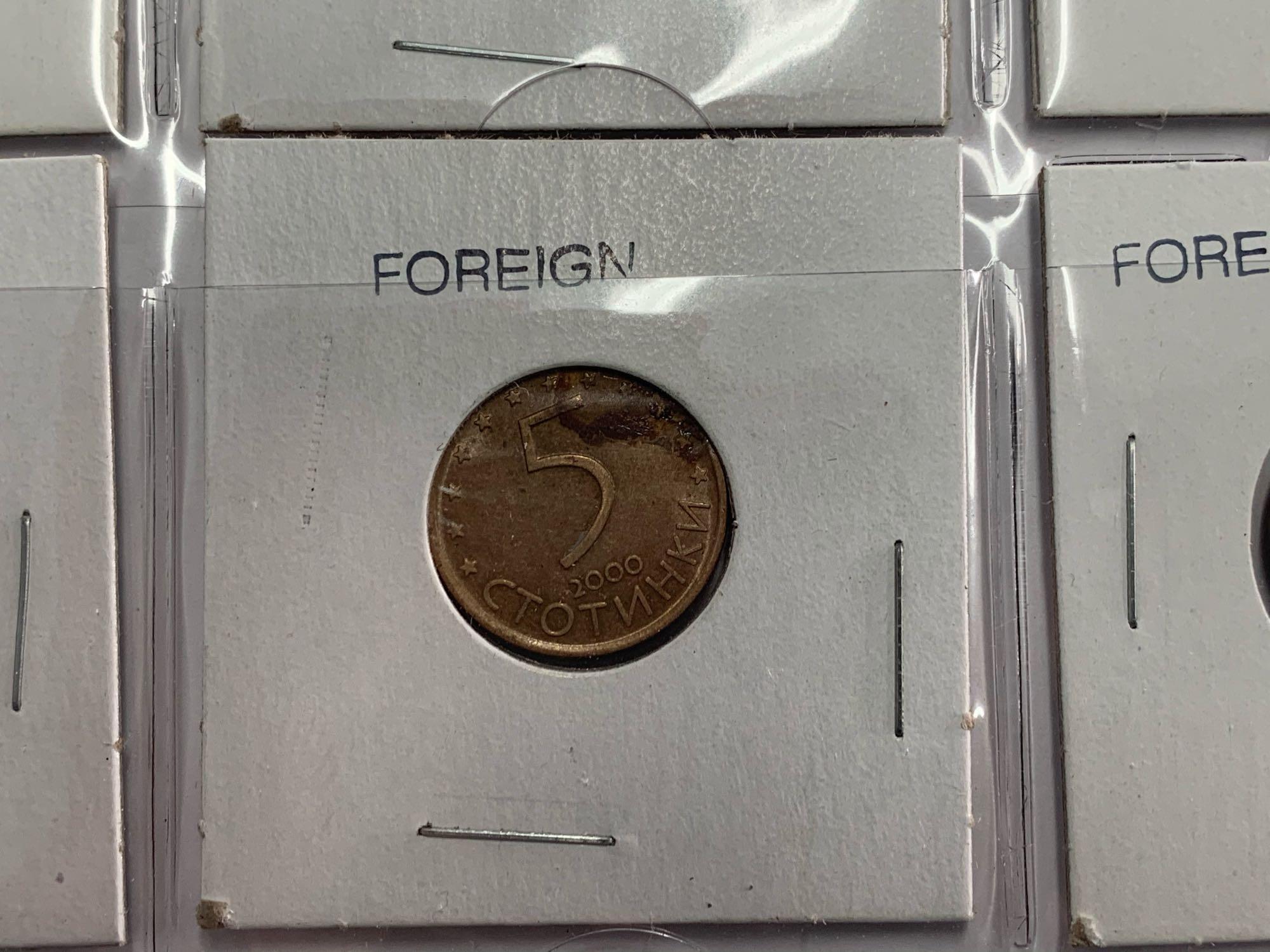 (8) Different Foreign Coins