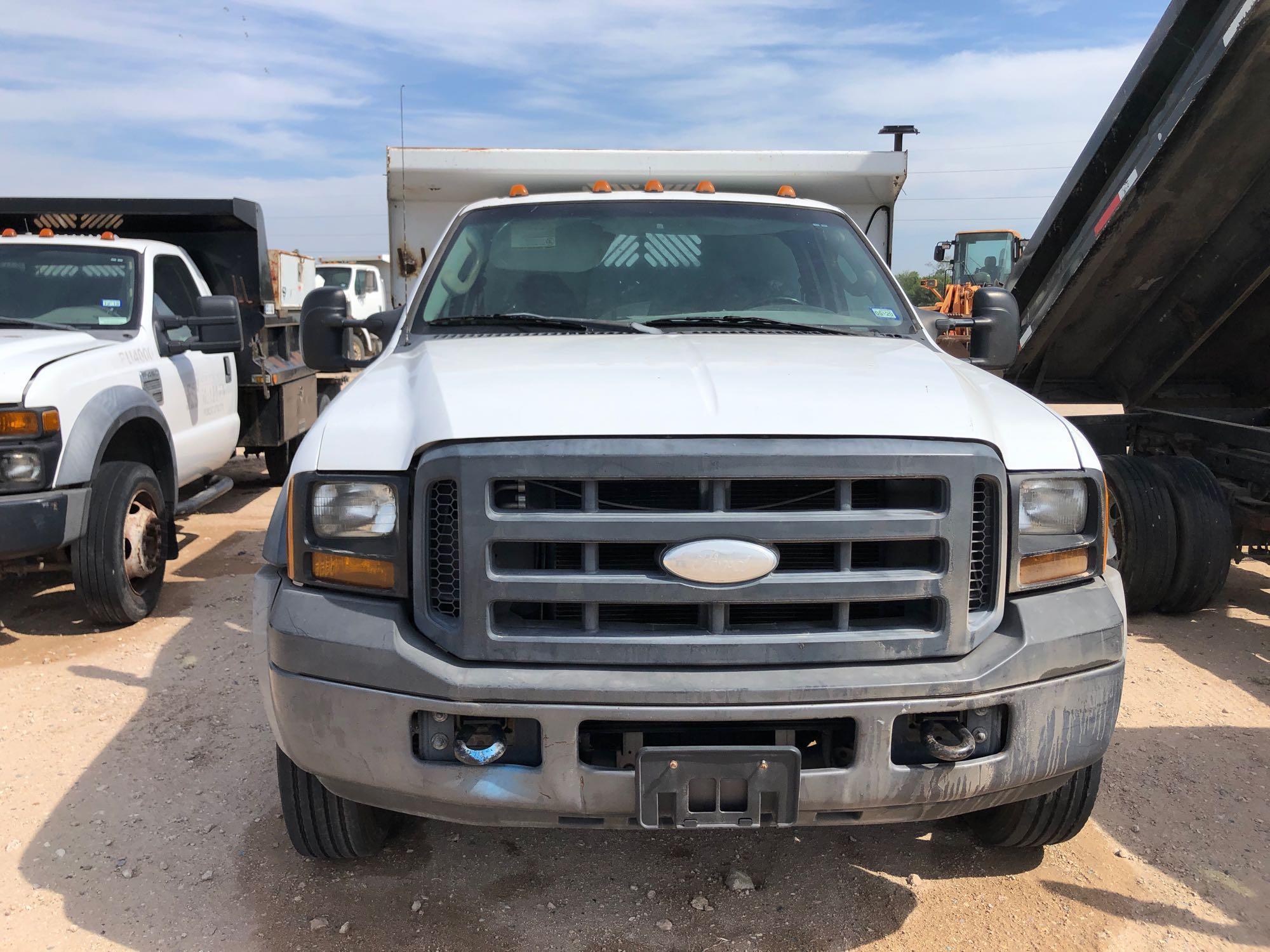 2007 Ford F-450 Pickup Dump Truck, VIN # 1FDXF46Y77EA42188