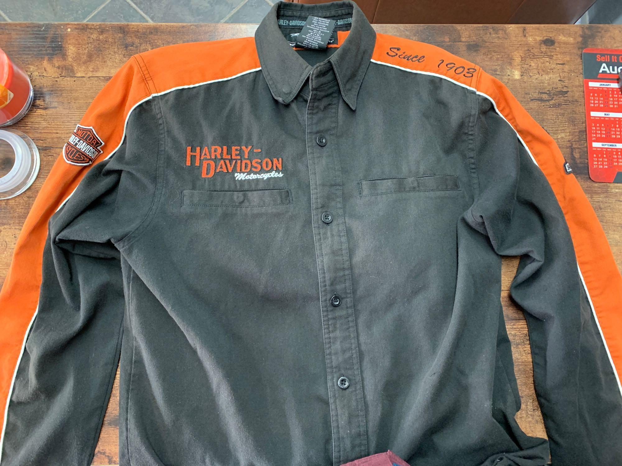 Harley Davidson pocket knife and Harley Davidson sweater...