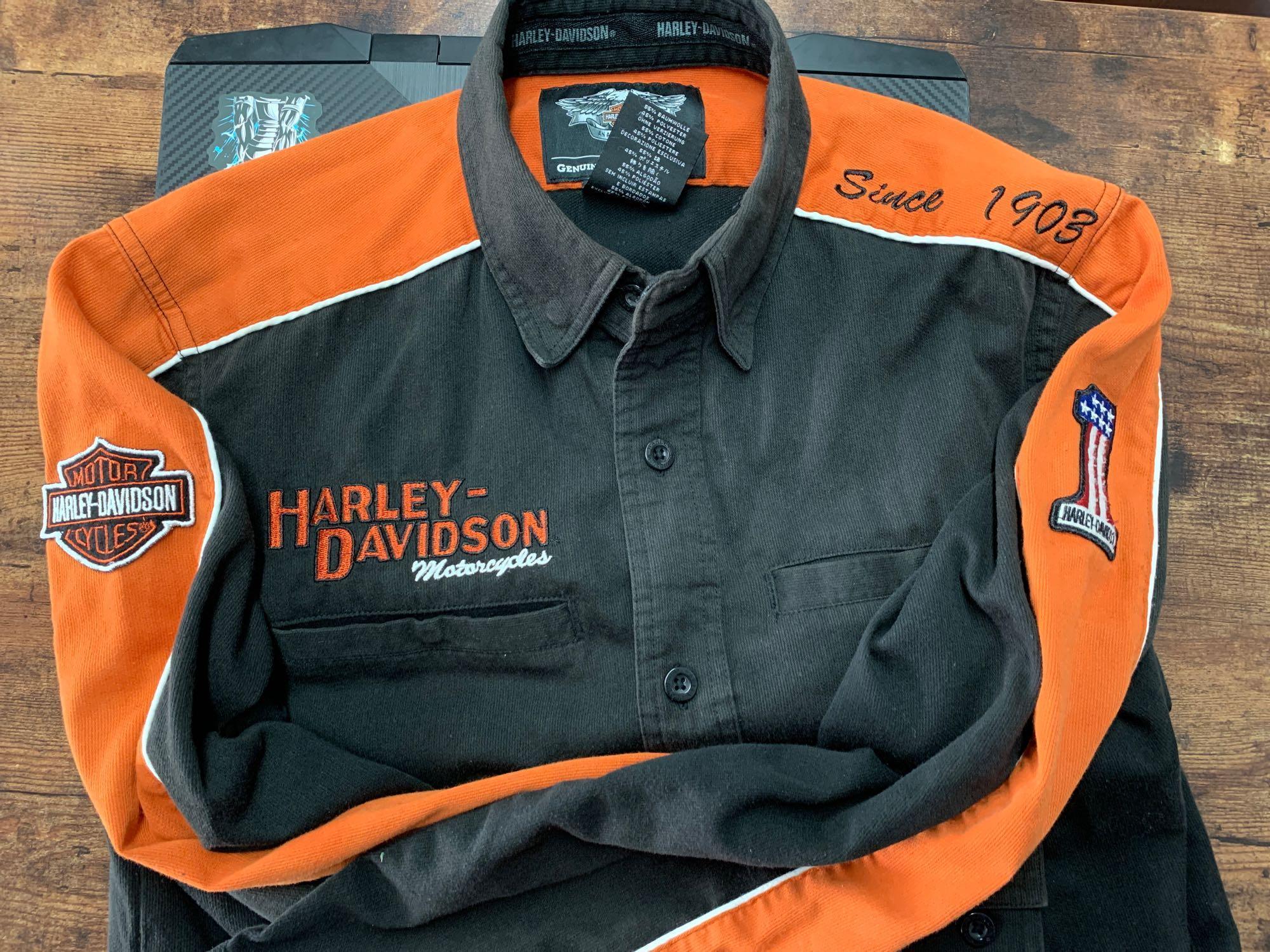 Harley Davidson pocket knife and Harley Davidson sweater...