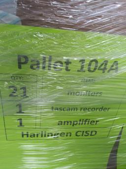 Dell Monitors, Projectors, Cameras, Laptop Bags, Headphones "pallet 105A"