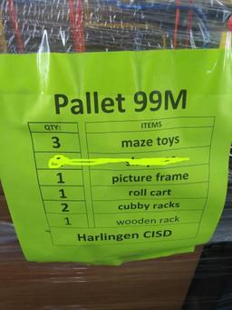 Wooden Furniture, Picture Frame, Rolling Cart "Pallet 99M"