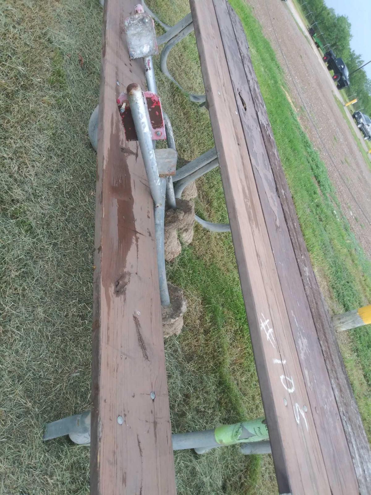 (1) Picnic Table 12 ft. long, (1)Outdoor Bench 12 ft. long