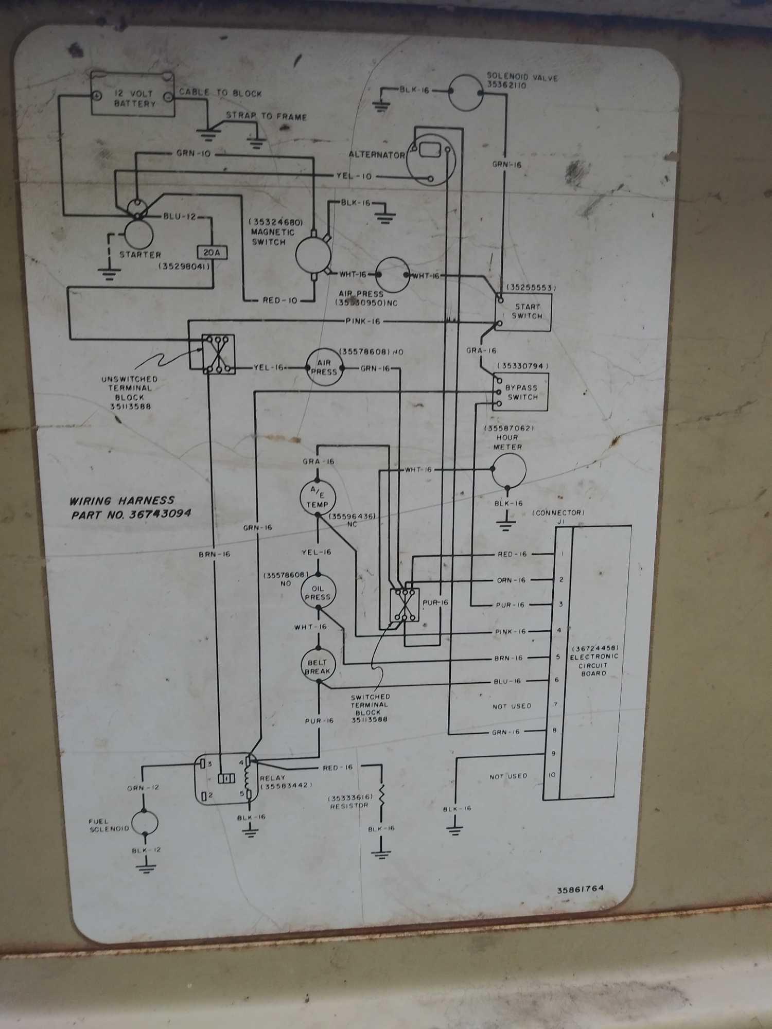 Ingersoll Rand Industrial Air Compressor Deutz Diesel Engine Serial#150157-U85-953