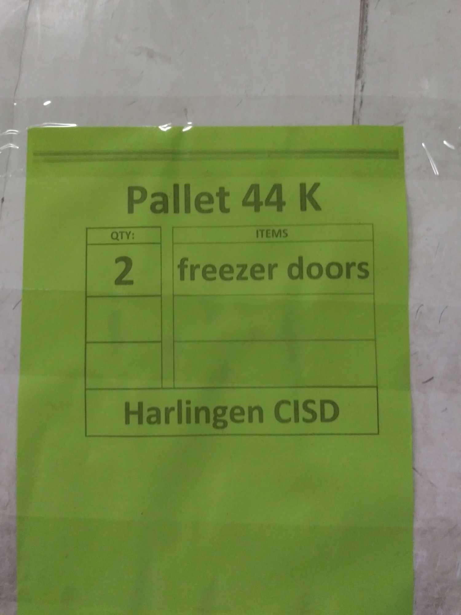 (2) Freezer Room Doors