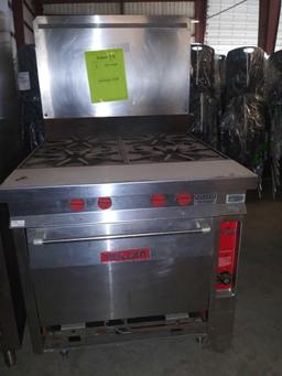 (1) Vulcan 4-Burner Commercial Gas Range