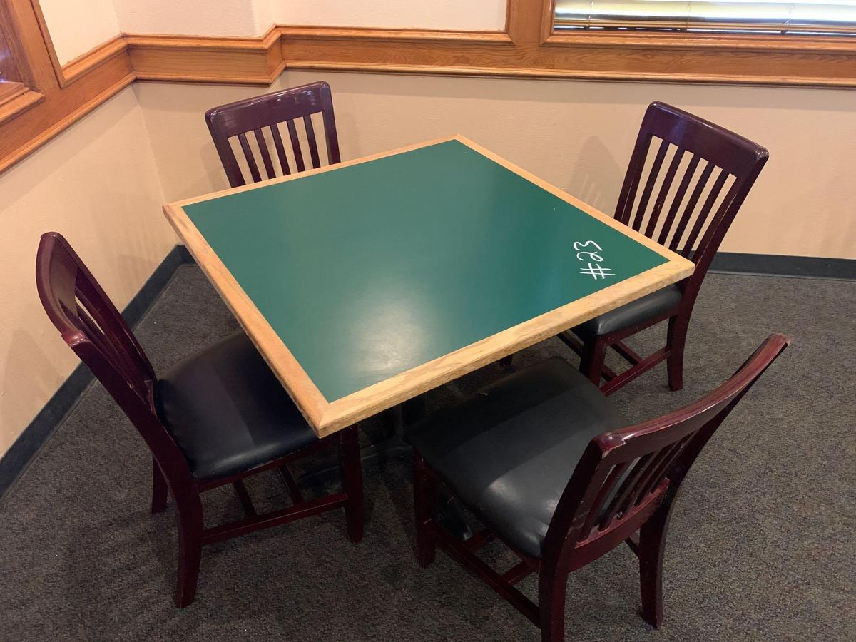 1-Square Table w/4 Chairs