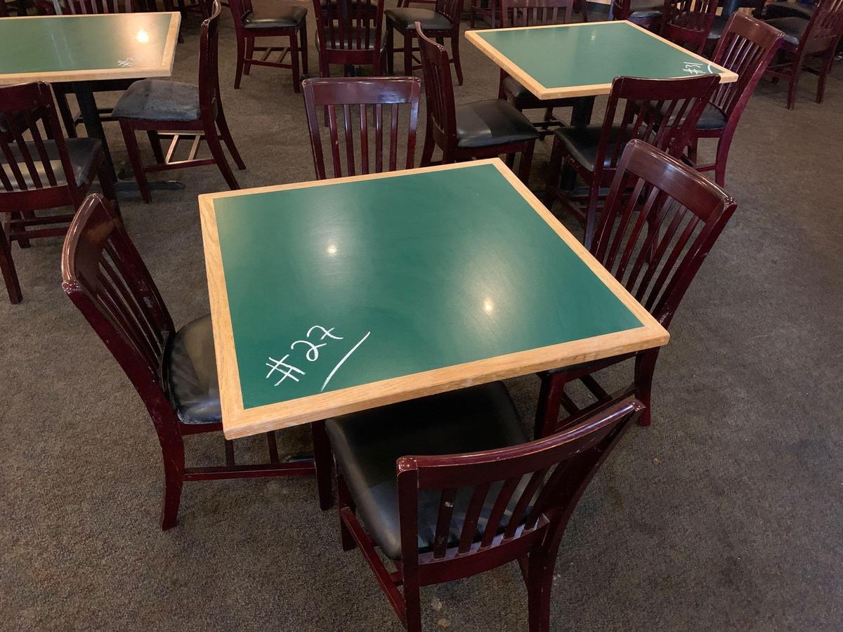 1-Square Table w/4 Chairs