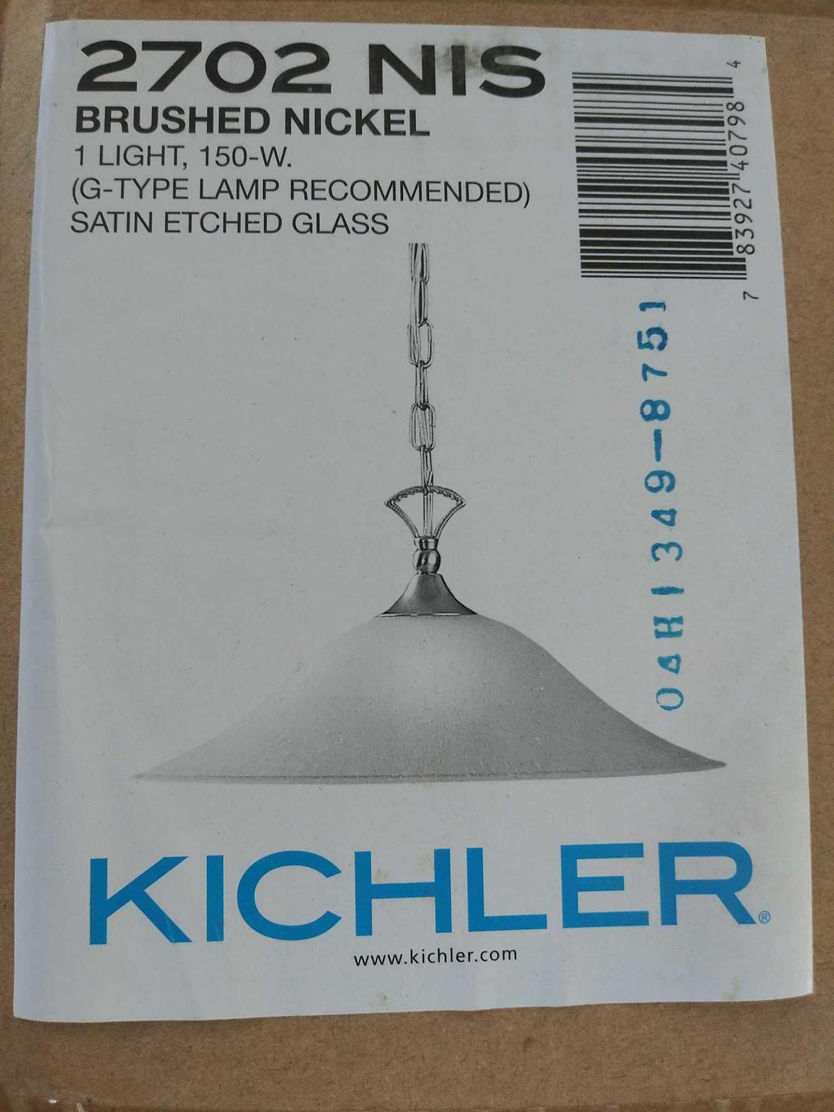 (2) Pendant 1Lt by Kichler