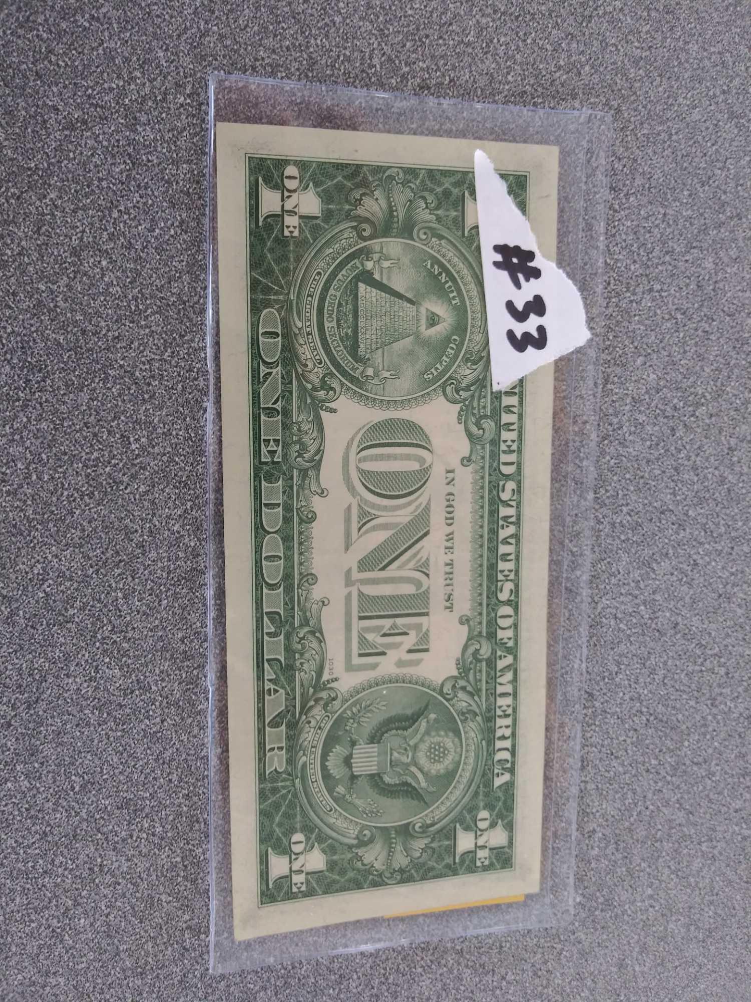 Scare Barr Note $1 Bill