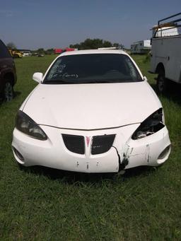 2008 Pontiac Grand Prix Passenger Car, VIN # 2G2WP552181134856 *TO BE SOLD TO THE HIGHEST BIDDER*