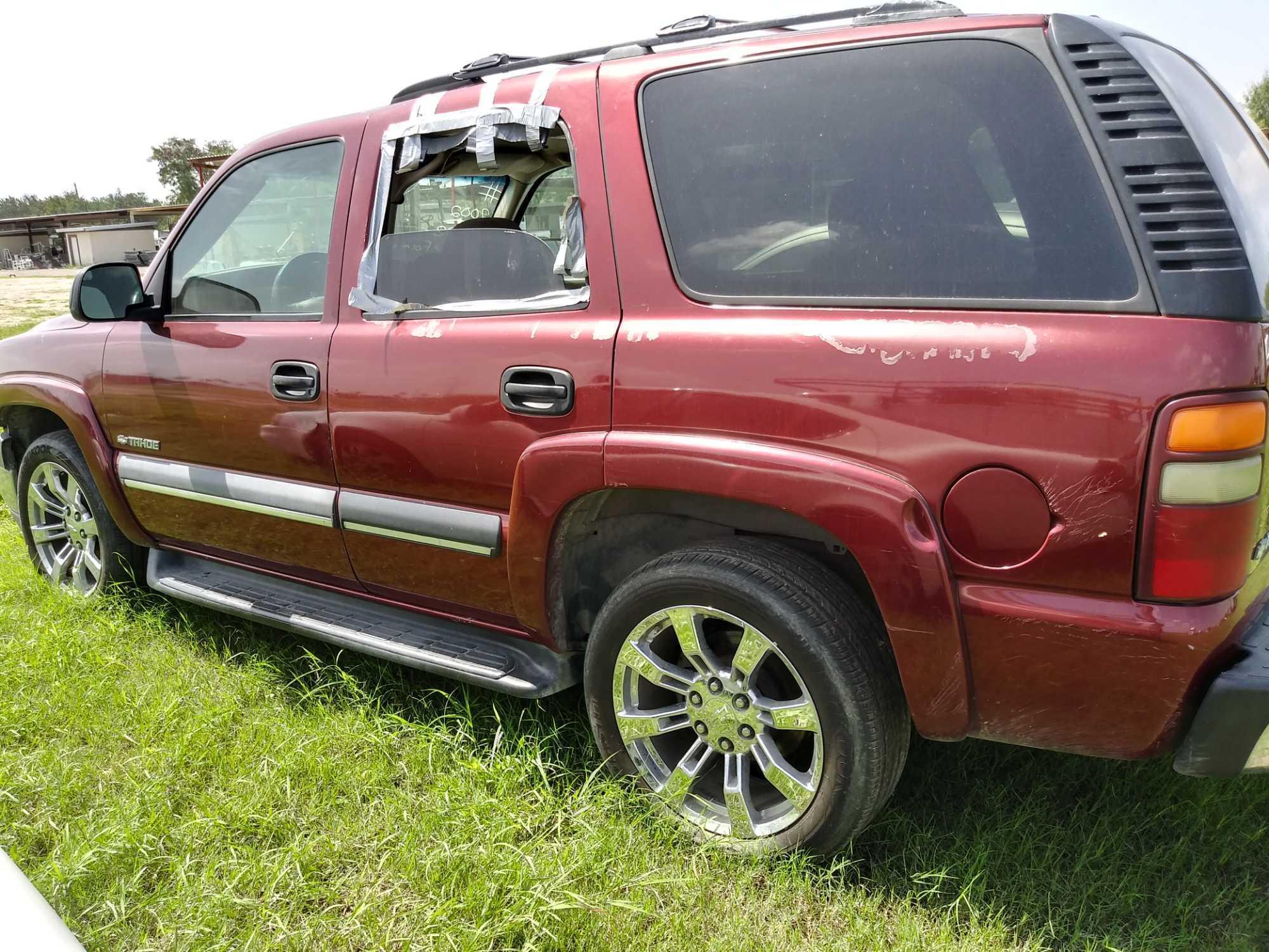 2002 Chevrolet Tahoe Multipurpose Vehicle VIN # 1GNEC13Z72R140808 *TO BE SOLD TO THE HIGHEST BIDDER*