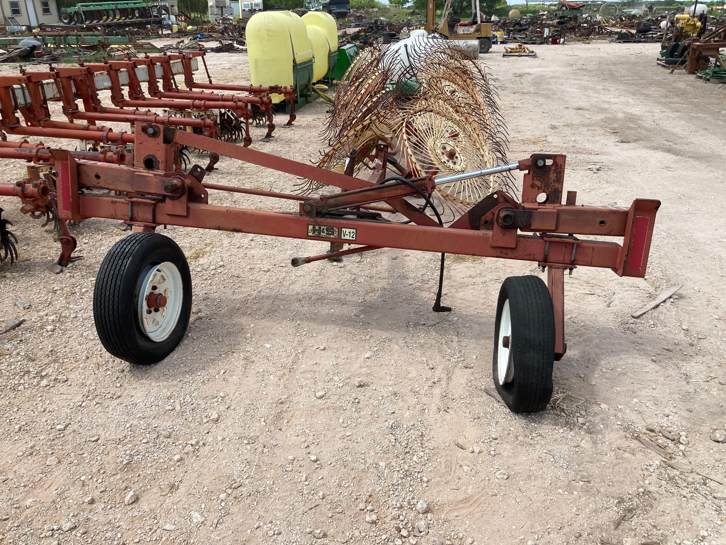 H and S V-12 Hay Rack(12-Wheels)