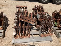 Pallet w/Cultivator Gangs 4-Spikes (10)