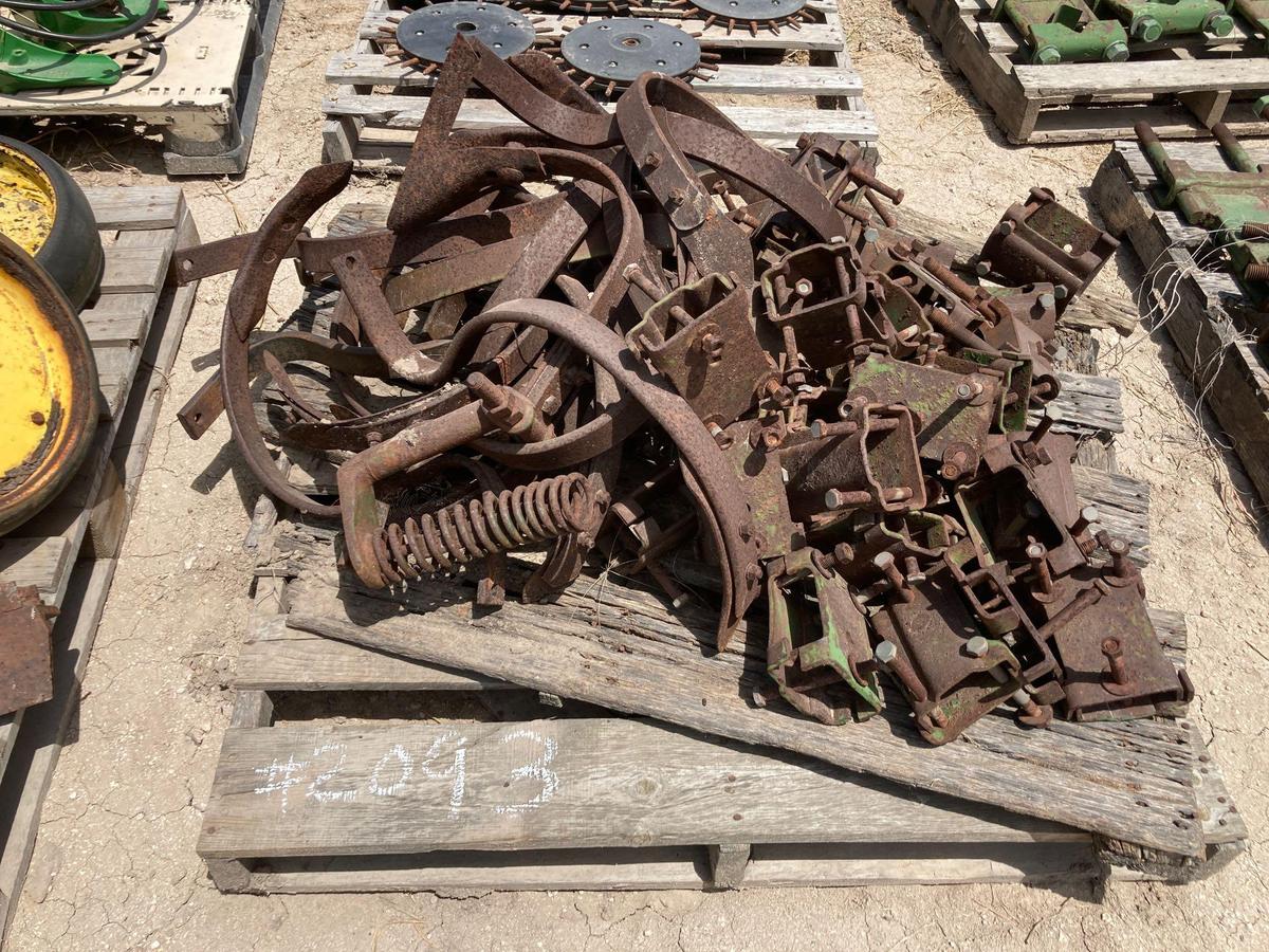 Pallet w/Cultivator Parts, Brackets