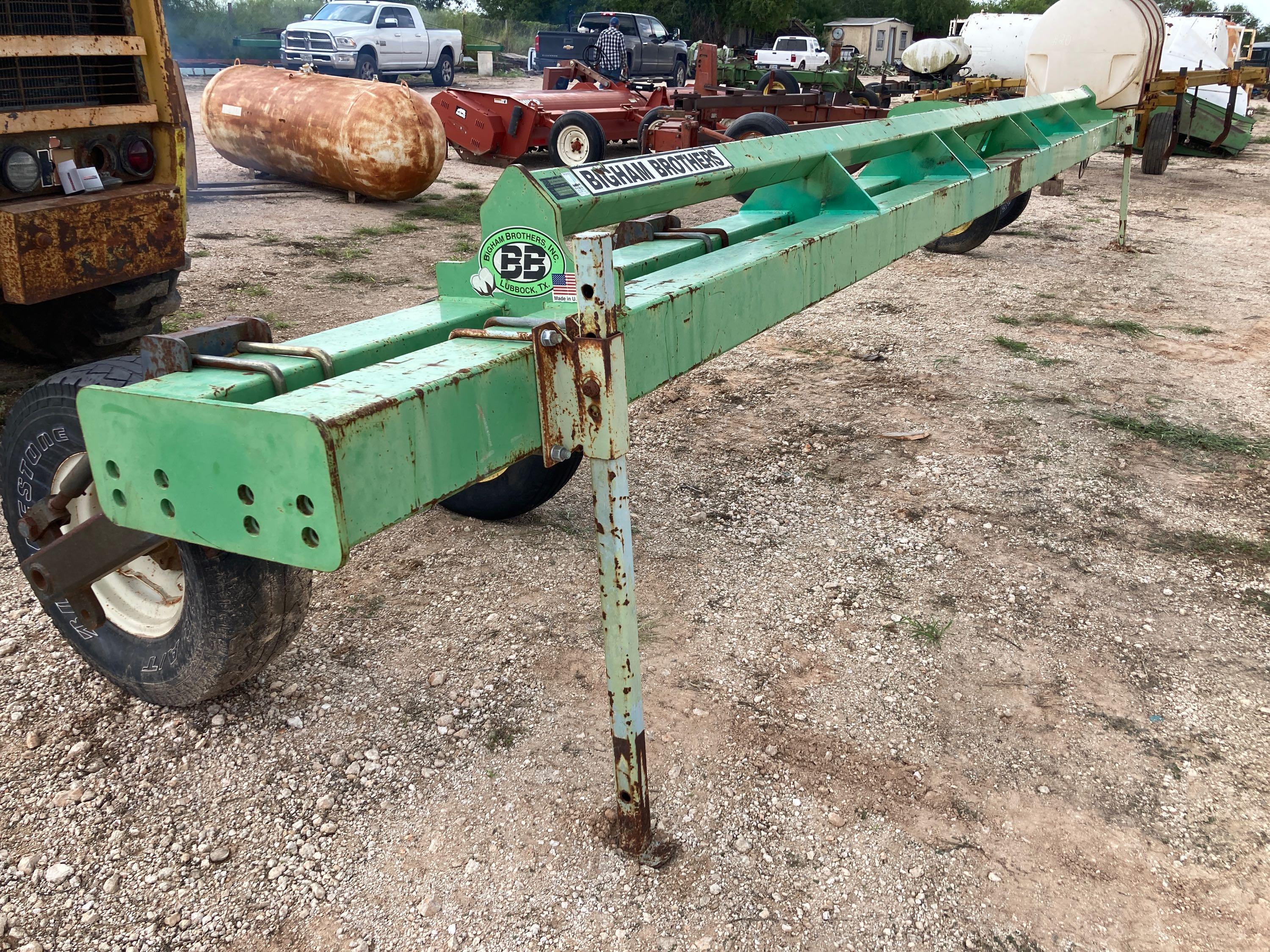 Bigham Brothers Triple Toolbar, 29' Long w/Gauge Wheels