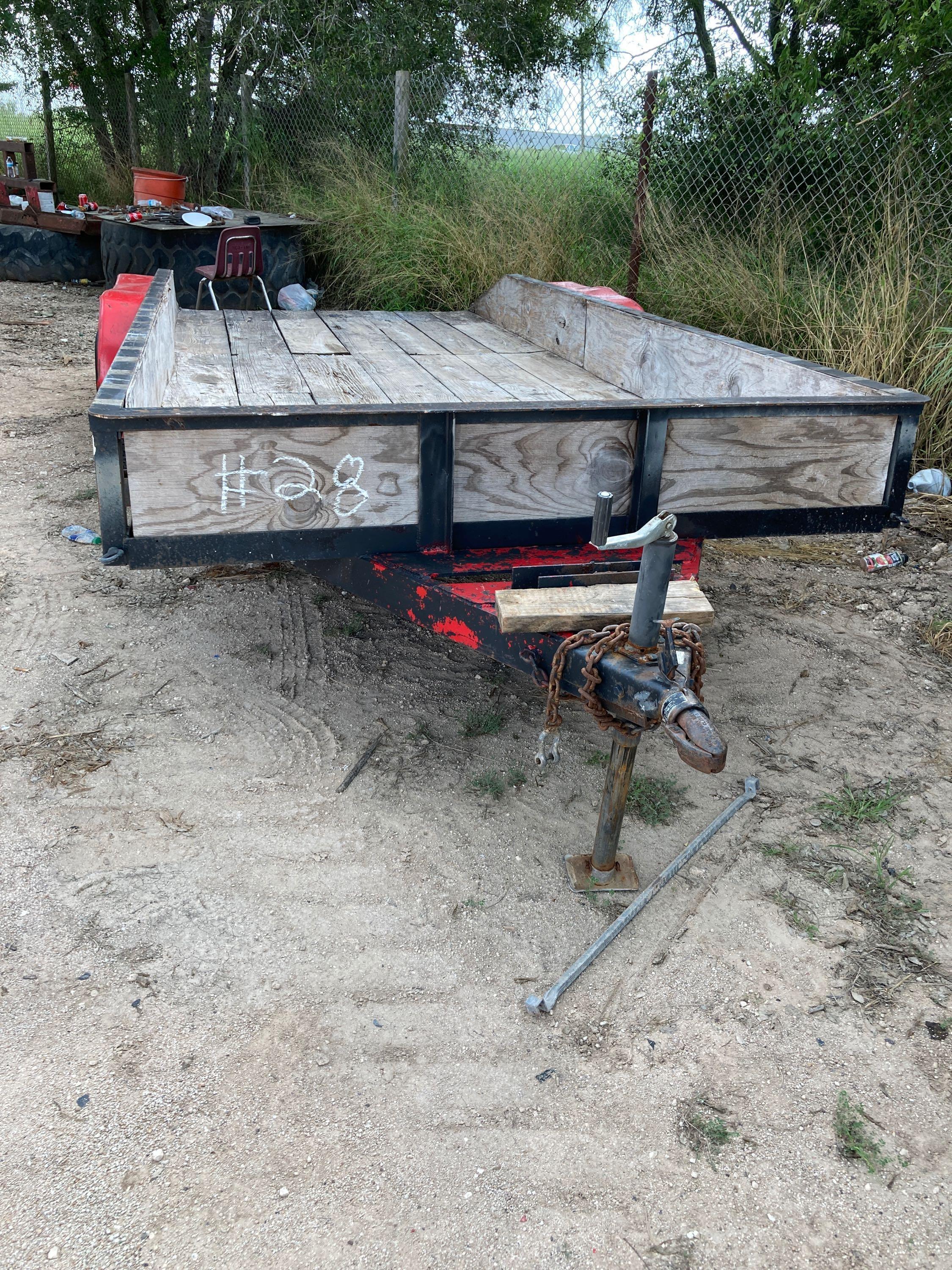 2 Axle Utility Trailer Homemade, New Tires,...(Bill of Sale Only)